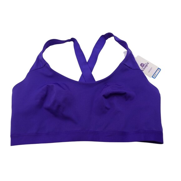 NWT Wacoal b.tempt'd b.active Sport Crop Bra Sz XL Spectrum Blue Low Impact - Picture 2 of 9